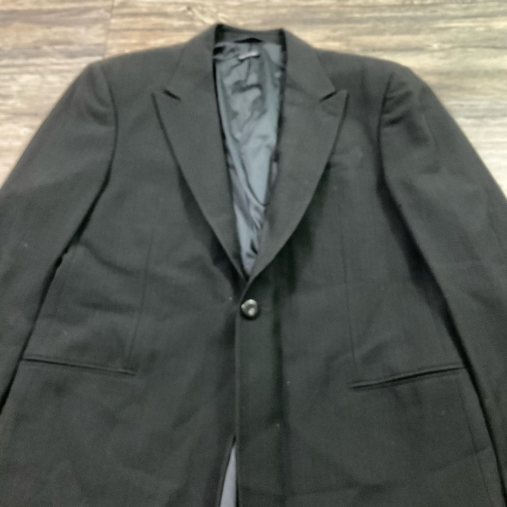 Giorgio Armani Solid Single Breasted Wool Blazer … - image 4